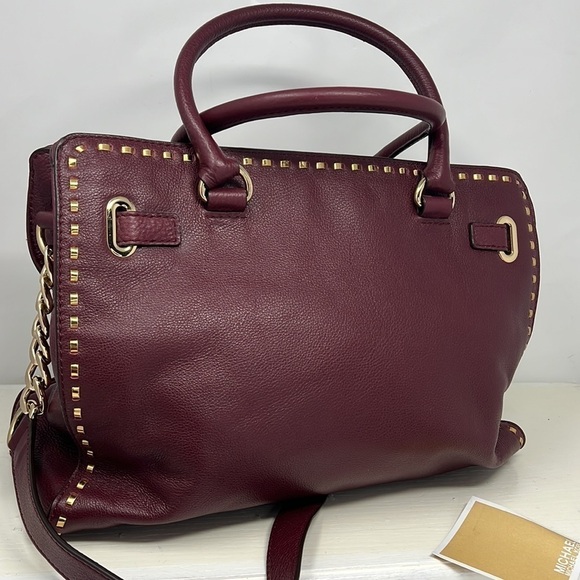 MICHAEL Michael Kors Gold Stud Large Double Handle Shoulder Tote Bag - Picture 7 of 14